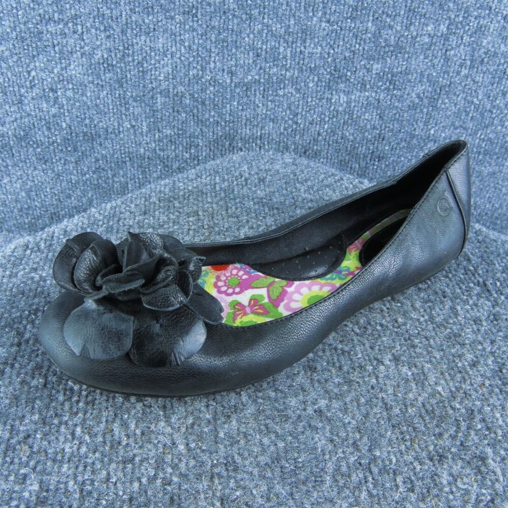 Born Black Flats Sleek Comfortable Loafers
